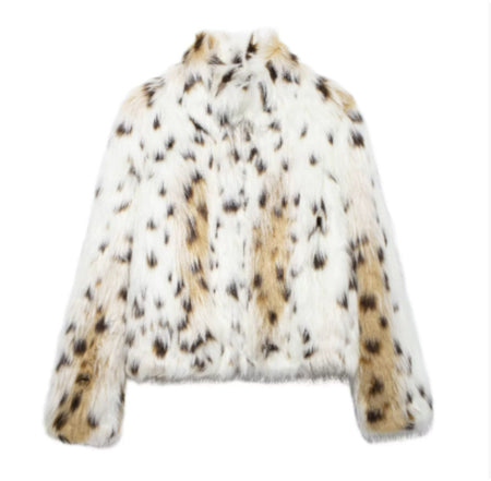 Leopard print faux fur1