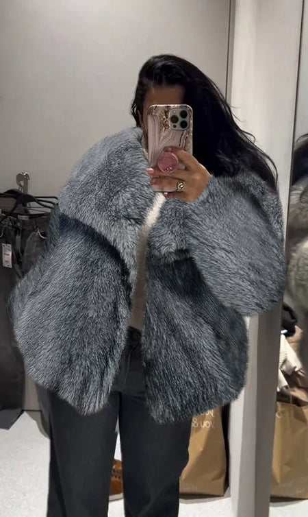 Gray with white