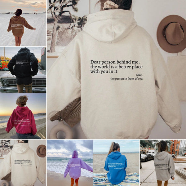 Dear Person Behind Me Hoodie – Unisex Kangaroo Pocket Pullover